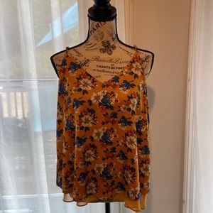 Yellow flowered tank